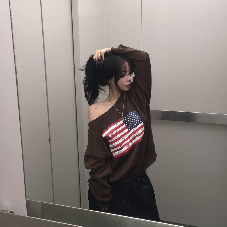 アメリカンワンオフトレーナー(6color) BROWN