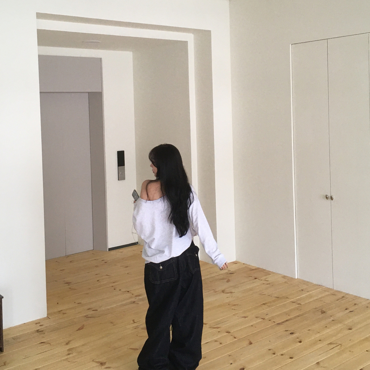 アメリカンワンオフトレーナー(6color) MELANGE WHITE