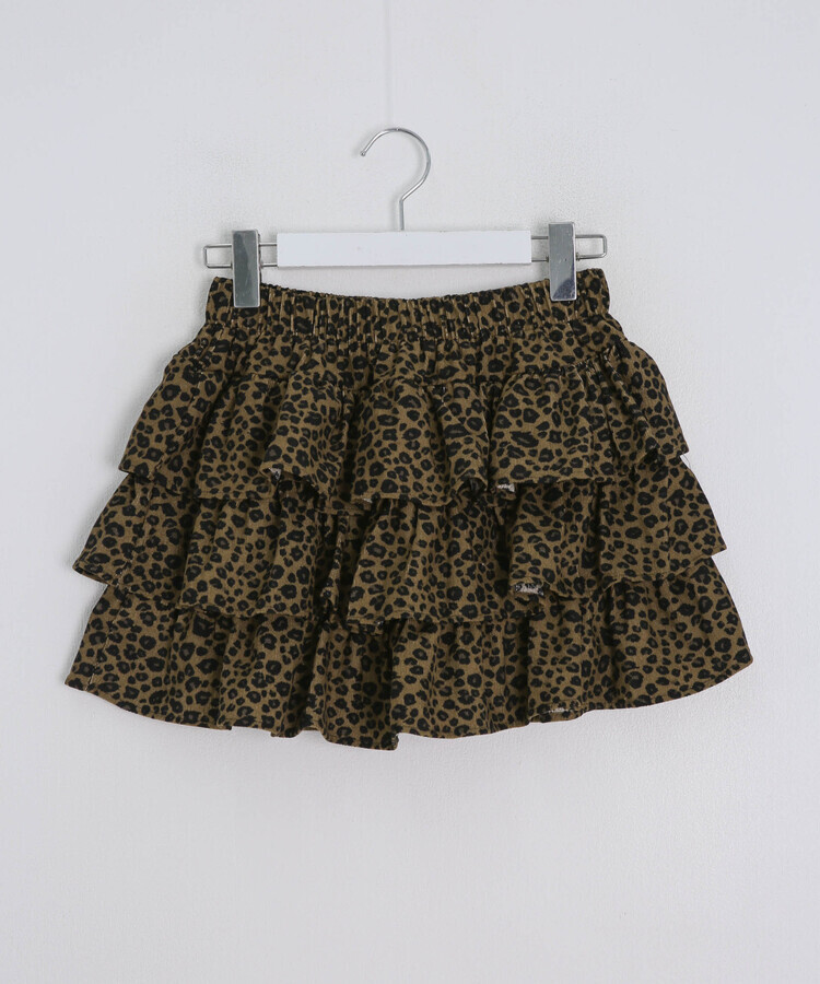 レオパードティアードミニスカート