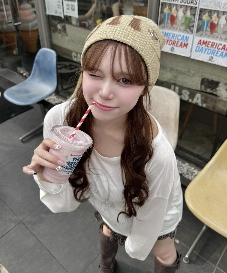 レオパードティアードミニスカート BROWN