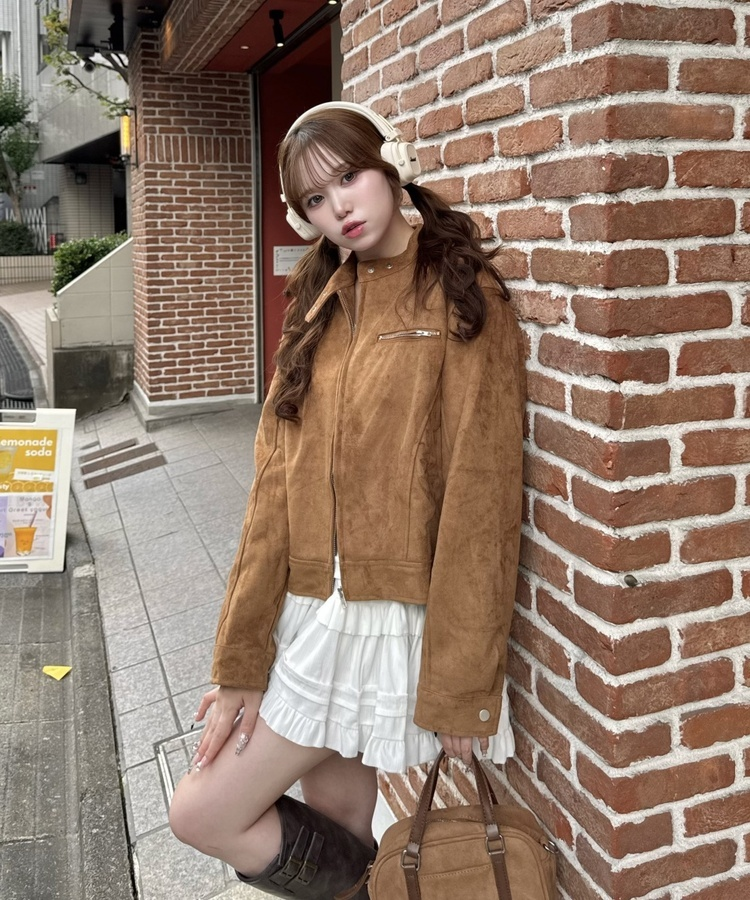 플리츠 캉캉 밴딩 미니 스커트 아이보리