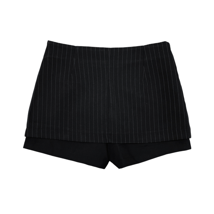ストライプミニスカートパンツ
