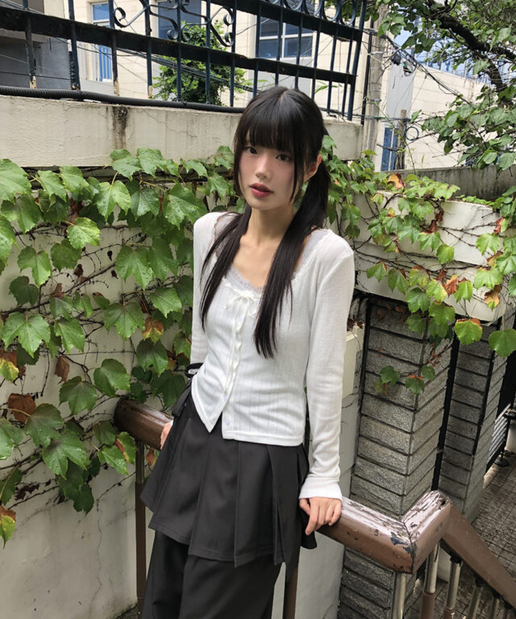 レーススリムキャミソール(5color) GREY