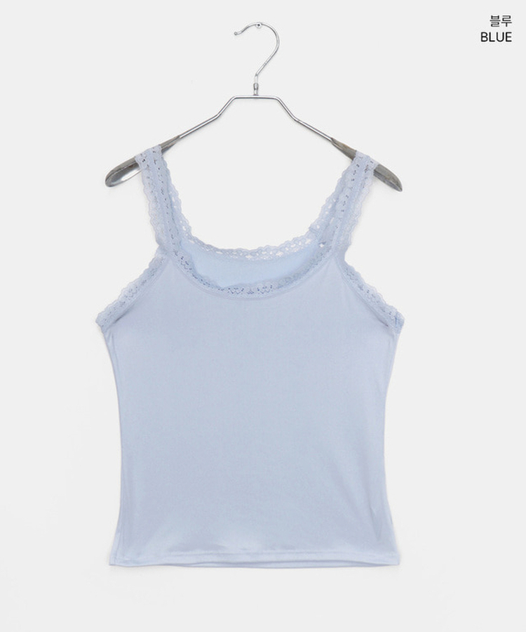 レーススリムキャミソール(5color)