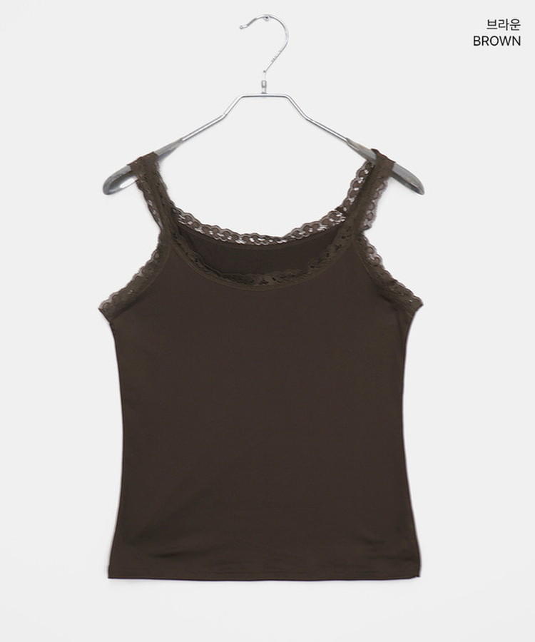 レーススリムキャミソール(5color)