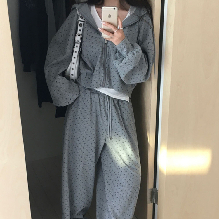 【SET】【SET着用可能+丈別】ラベンダートレーニングセット GREY
