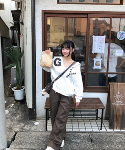 GYロゴフードジップアップ IVORY