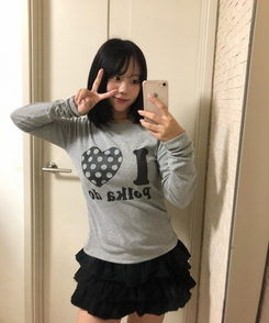 アイラブドットスリムTシャツ MELANGE