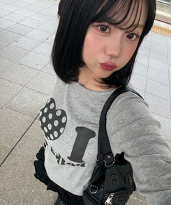 アイラブドットスリムTシャツ MELANGE