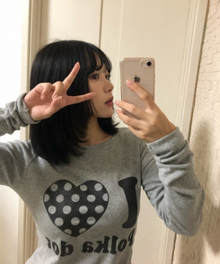 アイラブドットスリムTシャツ MELANGE