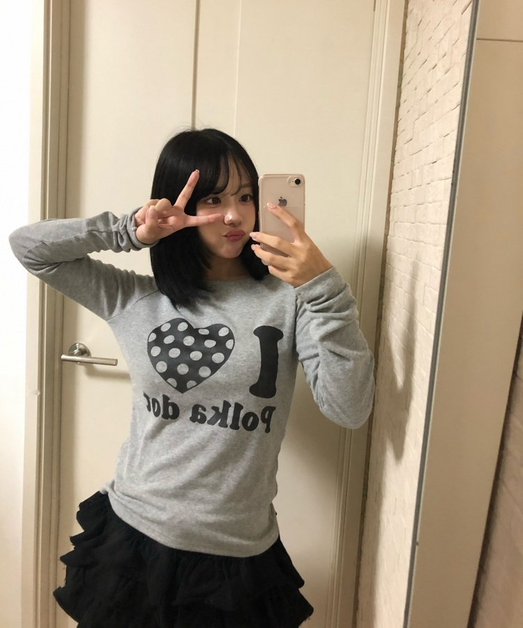 アイラブドットスリムTシャツ MELANGE