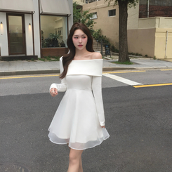 アンバランスシフォンワンピース IVORY