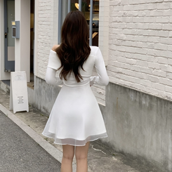 アンバランスシフォンワンピース IVORY