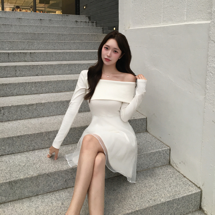 アンバランスシフォンワンピース IVORY