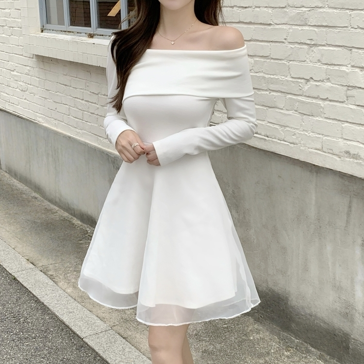 アンバランスシフォンワンピース IVORY