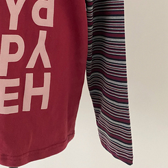 스타즈 스트라이프 레이어드 오버핏 긴팔 티셔츠