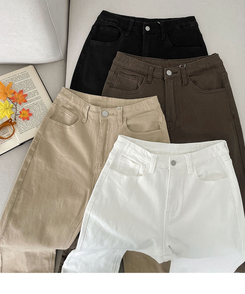 2XL가을 스판 밴딩 세미 부츠컷 면팬츠