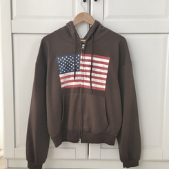 ビンテージUSAフードジップアップ(5color)