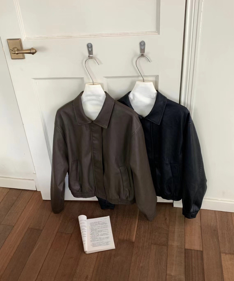 シンプルライダーレザージャケット