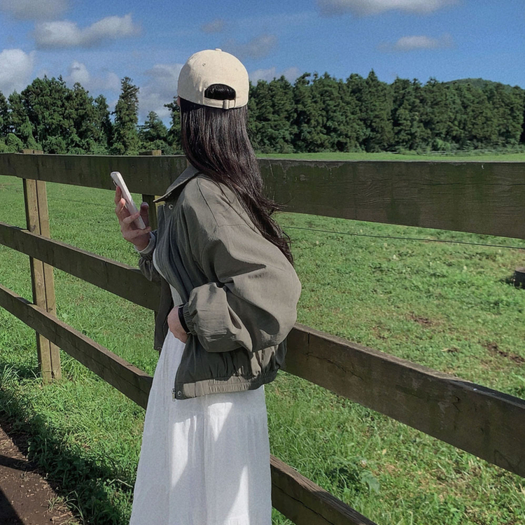 누가봐도 고퀄리티 블루종 크롭 루즈핏 블루종 자켓 점퍼 카키