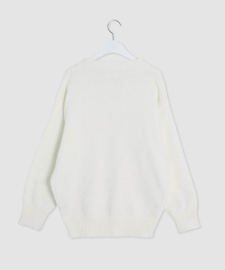 【単独制作/特価】oluデイリーラウンドネック、Vネック2種ニット