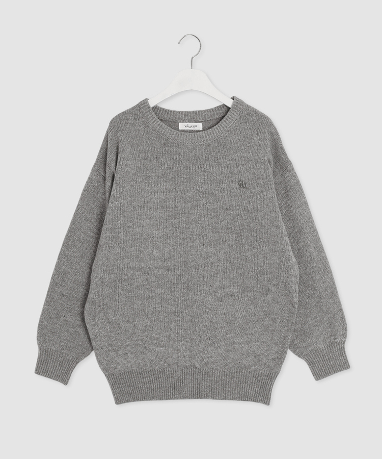 【単独制作/特価】oluデイリーラウンドネック、Vネック2種ニット