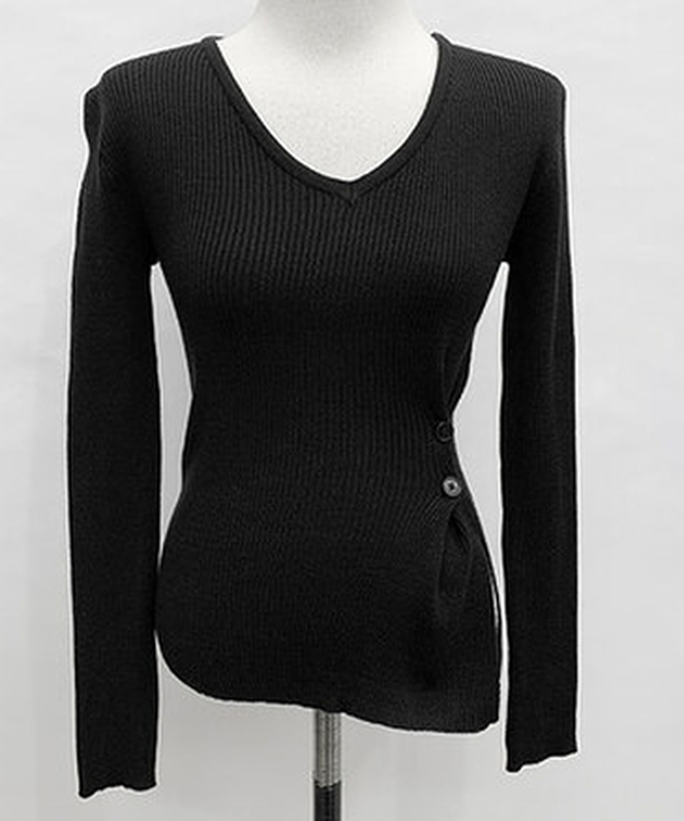 소르 여리 슬림 브이 니트