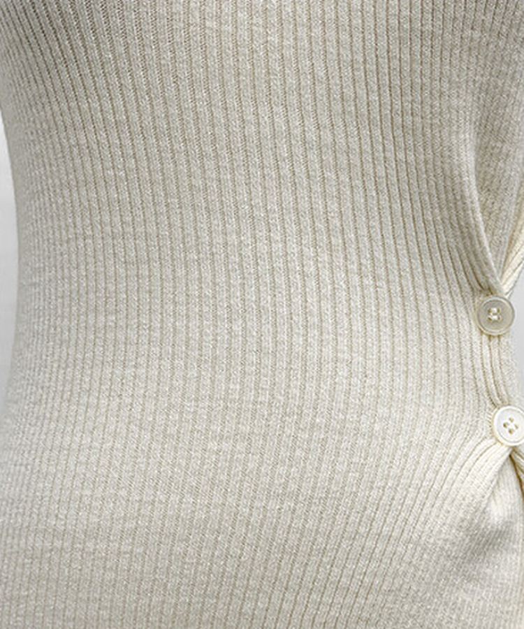 소르 여리 슬림 브이 니트