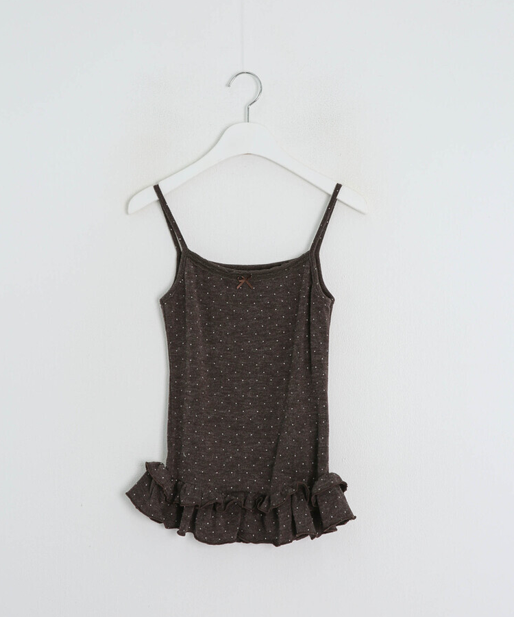 【SET】ドットキャミソール+カーディガン