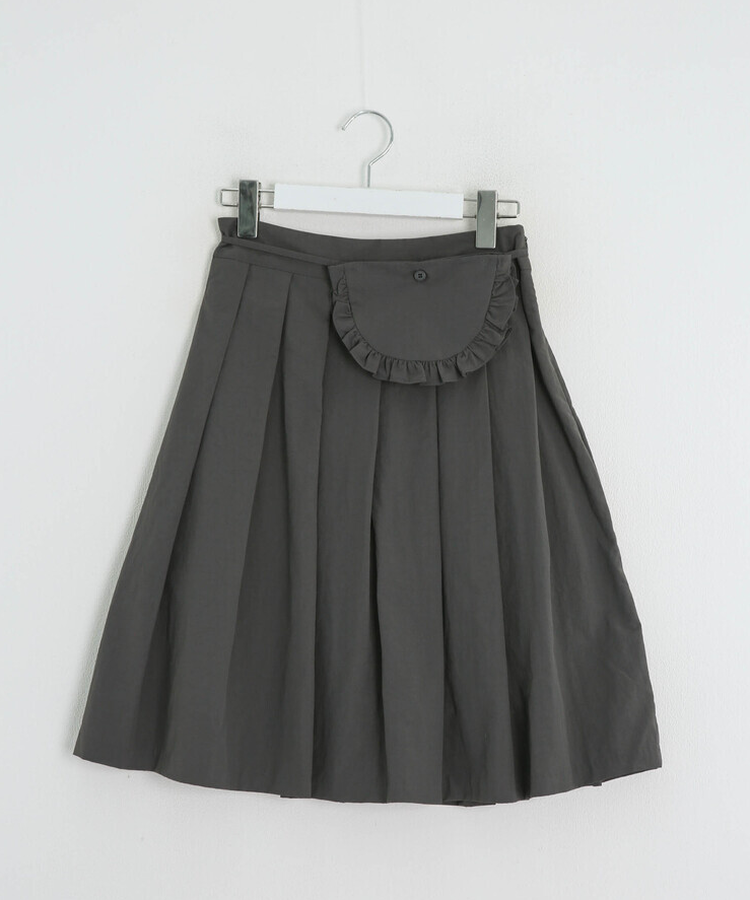 【SET】フリルミディスカート+ウエストポーチ