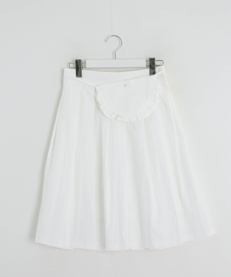 【SET】フリルミディスカート+ウエストポーチ
