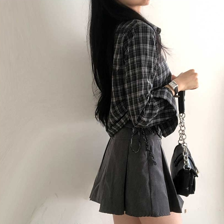 ブラウニーシャーリングチェックシャツ BLACK