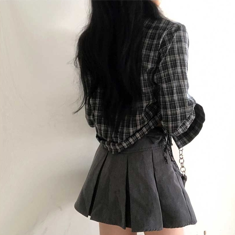 ブラウニーシャーリングチェックシャツ BLACK