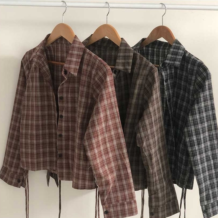 ブラウニーシャーリングチェックシャツ