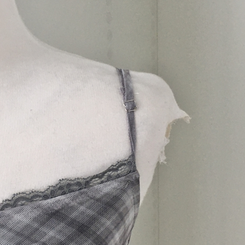 폴링 체크 끈나시 가디건 세트 가을 Y2K 빈티지 레이어드 상의