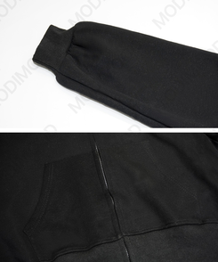 チェックフードジップアップ(5color)