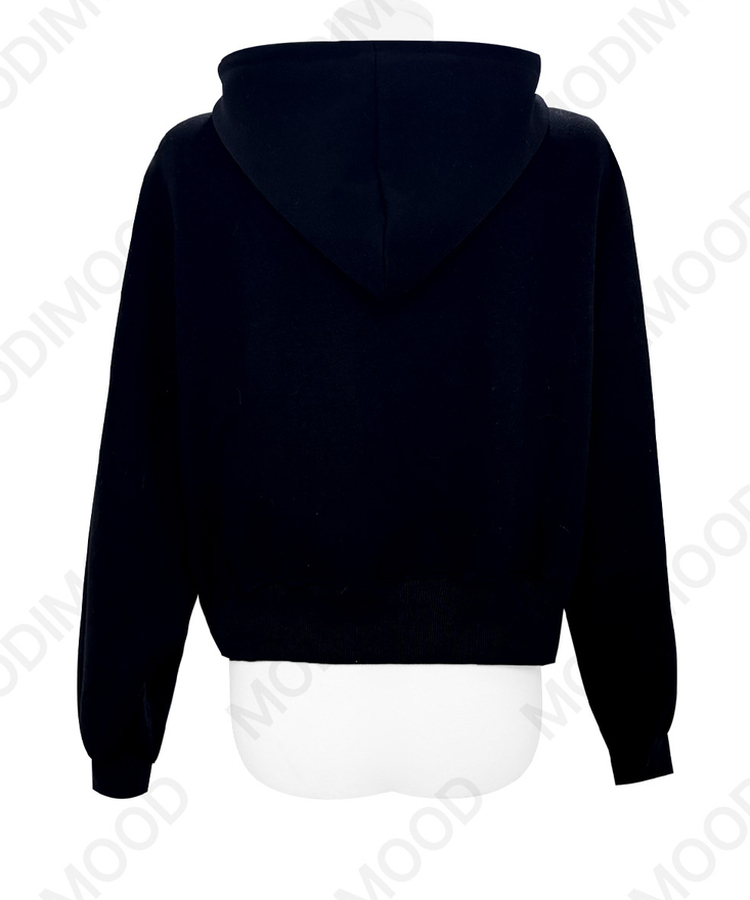 チェックフードジップアップ(5color)