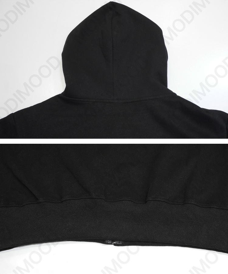 チェックフードジップアップ(5color)