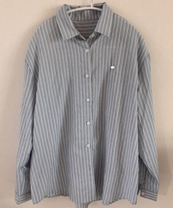ストライプルーズフィットシャツ