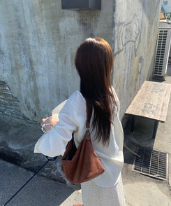 ストライプルーズフィットシャツ BEIGE