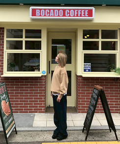 【丈別】ベーシックワイドデニムパンツ DARK DENIM