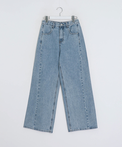 【丈別】ベーシックワイドデニムパンツ