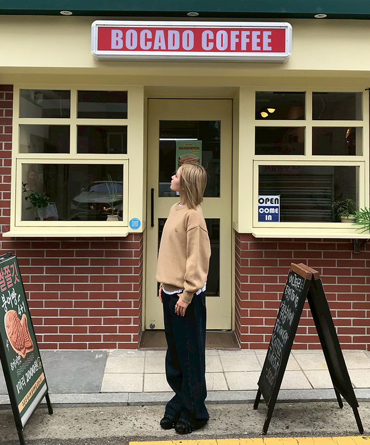 【丈別】ベーシックワイドデニムパンツ DARK DENIM