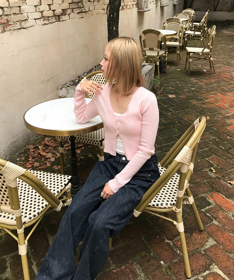 【丈別】ベーシックワイドデニムパンツ DARK DENIM