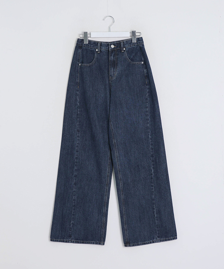 【丈別】ベーシックワイドデニムパンツ