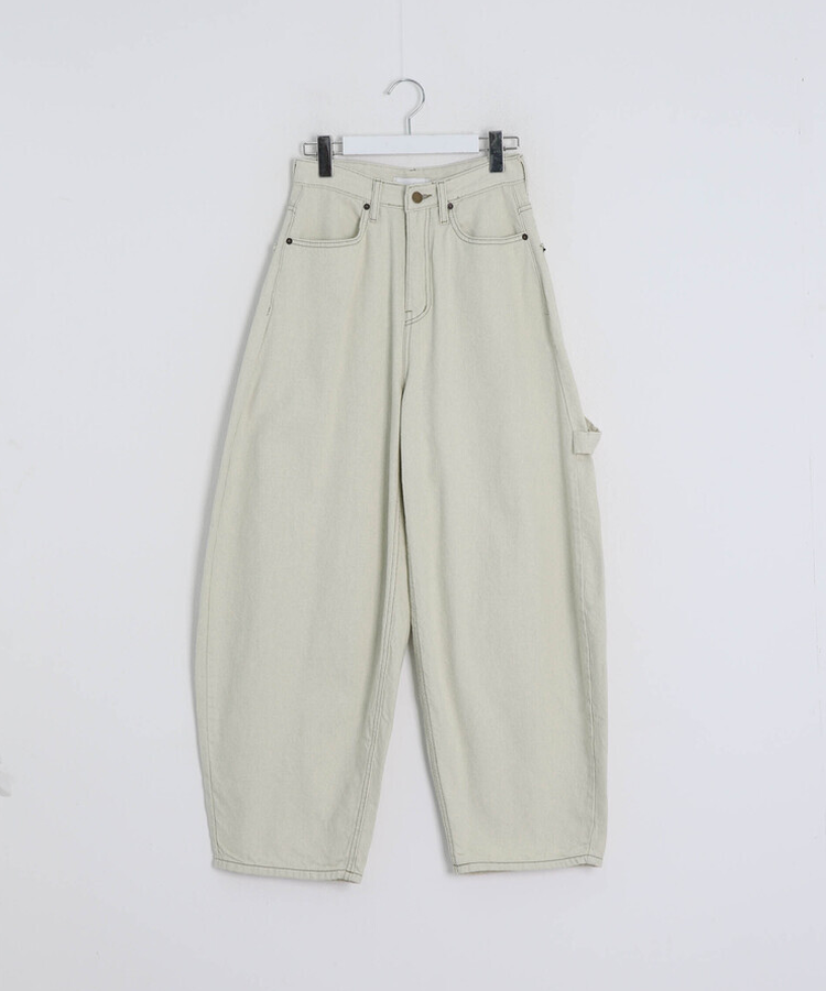 【PREMIUM】刺繍ロングコットンパンツ