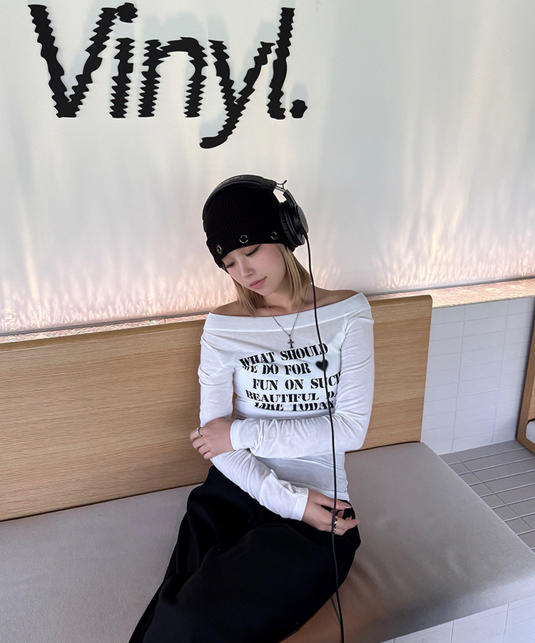 アイレットビーニー BLACK