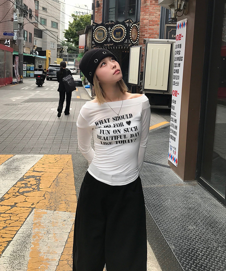 【丈別】ワイドコットンパンツ BLACK