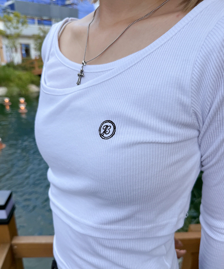 투피스 발레코어 골지T