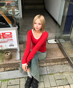 【丈別】スリットウォッシングデニムスカート DENIM